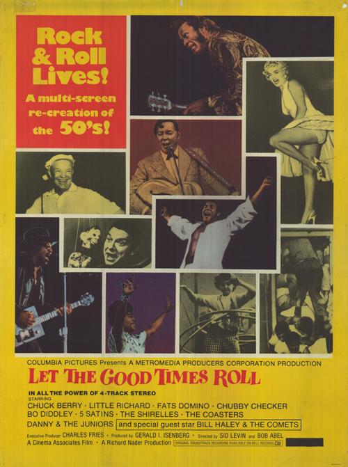 Let the Good Times Roll album cover on yellow vinyl, showcasing its unique design.