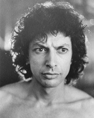 Front view of Jeff Goldblum t-shirt, perfect for movie fans.