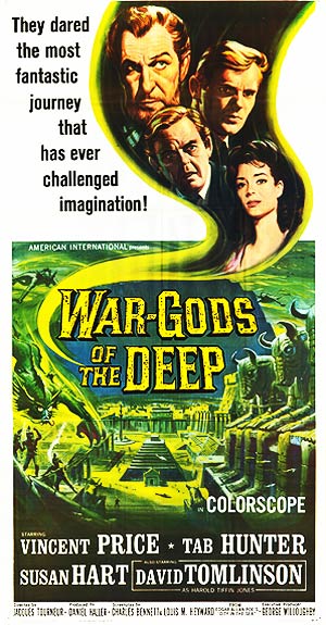 War Gods of the Deep game board showcasing intricate artwork and components.