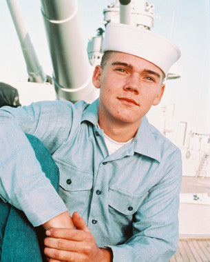 Close-up of Rick Schroder autographed photo showing signature detail