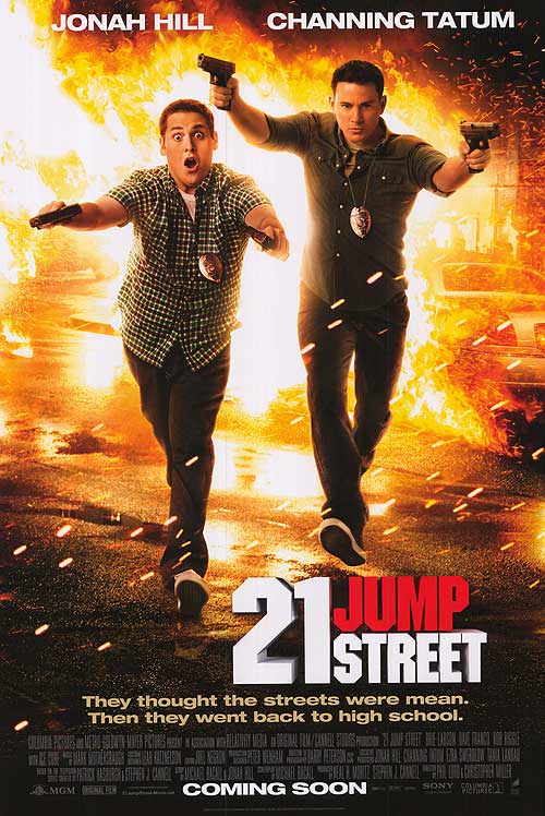 21 Jump Street DVD cover featuring the main characters in a comedic pose