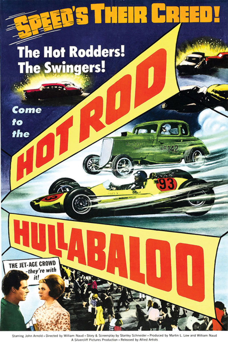 Vibrant hot rod canvas art showcasing classic car details.
