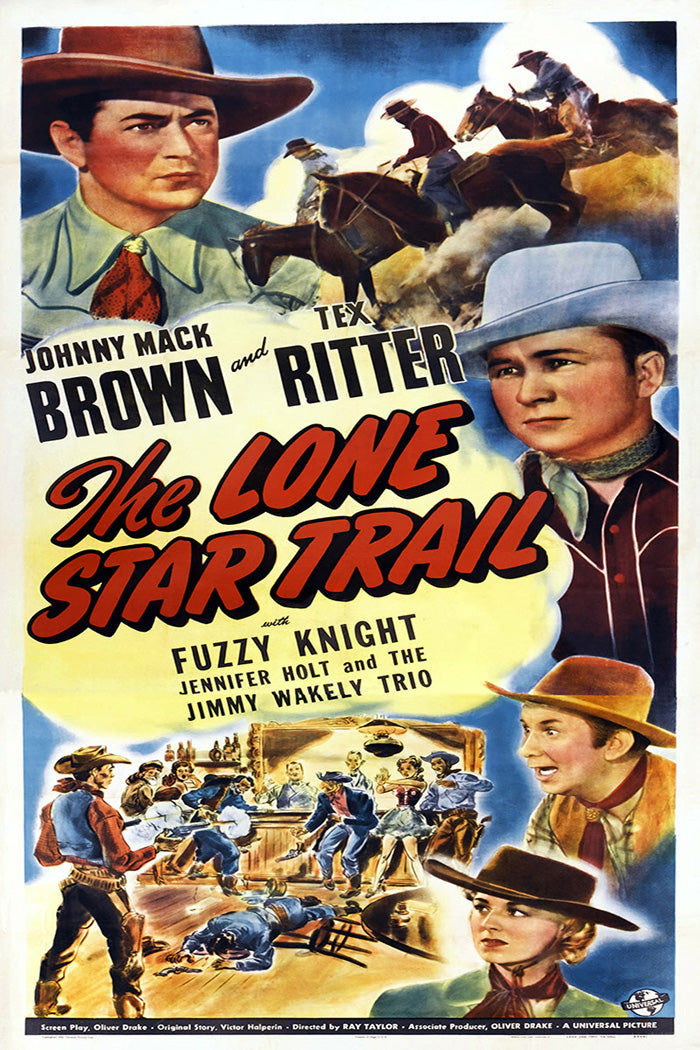 Lone Star Trail Giclee Canvas Art displayed in a bright living room