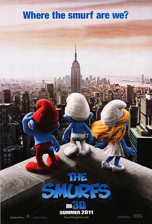 Colorful Smurfs plush toys featuring classic characters, perfect for snuggling.