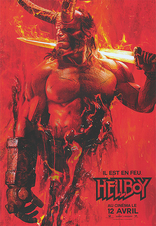 Hellboy French edition comic book cover with vibrant artwork