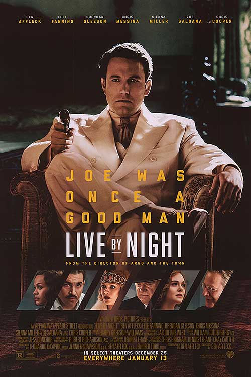 Front cover of Live by Night showing vintage noir styling and bold title typography