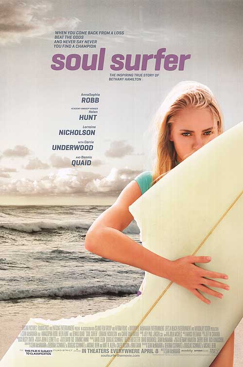 Front view of the Soul Surfer surfboard for beginners on the beach