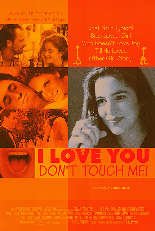 Front view of the I Love You, But Don’t Touch Me statement t-shirt, showcasing its bold design.