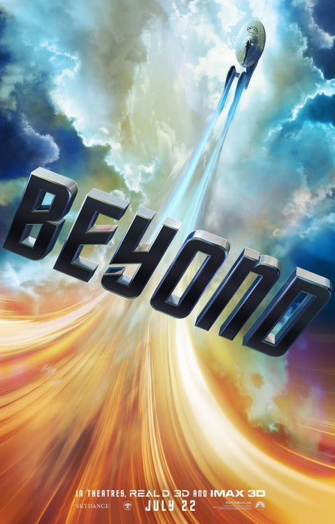Star Trek Beyond Blu-ray case with space background and crew image