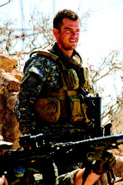 Close-up of a signed Josh Duhamel photo, ideal for collectors