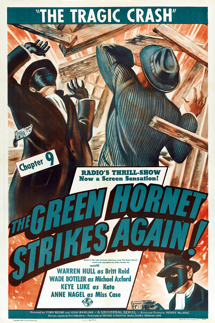 Close-up of the Green Hornet art print showcasing vivid colors and detailed artwork for wall decor