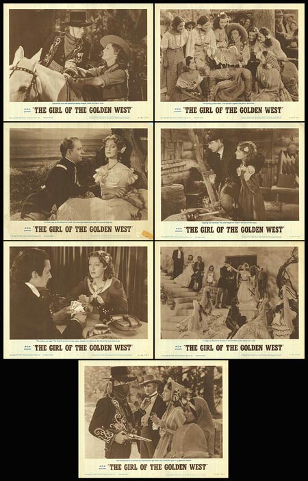 Front cover of the 1962 edition of Girl of the Golden West showcasing its vintage design.