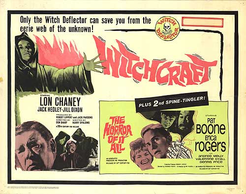 Witchcraft horror movie poster showcasing vintage artwork