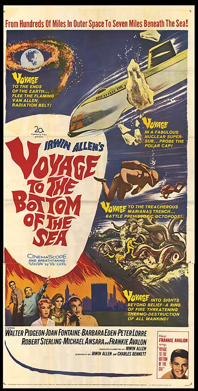 Close-up of the Vintage Voyage to the Bottom of the Sea art print, highlighting the vibrant colors and details.