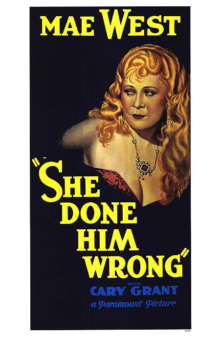 Cover of She Done Him Wrong showcasing its dramatic artwork.