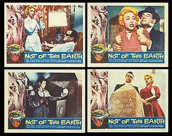 Front view of Not of This Earth collectible set showcasing four unique vintage items.