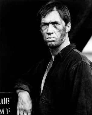Boxcar Bertha movie poster featuring David Carradine in a dramatic scene