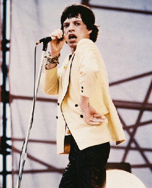 Mick Jagger concert poster featuring iconic imagery for collectors