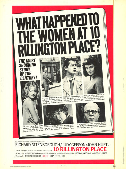 Cover of 10 Rillington Place showcasing its dark themes and gripping narrative.