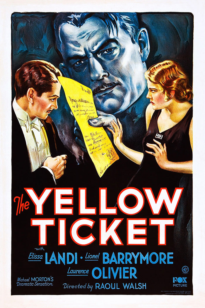 Vibrant Yellow Ticket giclee print showcasing vivid colors for office decor.