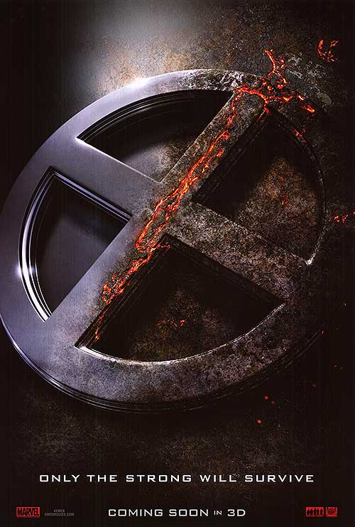 Front view of X-Men Apocalypse logo t-shirt featuring bold battle-ready design