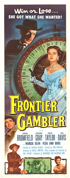 Frontier Gambler DVD cover showcasing the intense western drama.