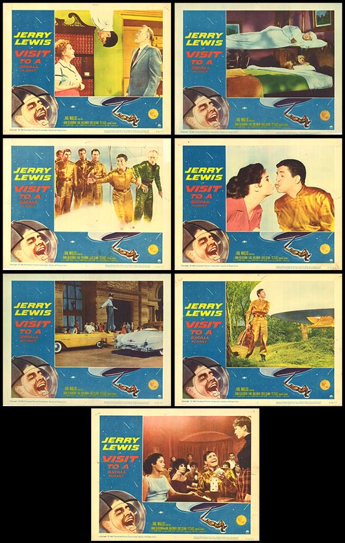 Front view of Visit to a Small Planet DVD set packaging with Jerry Lewis artwork and sci-fi theme