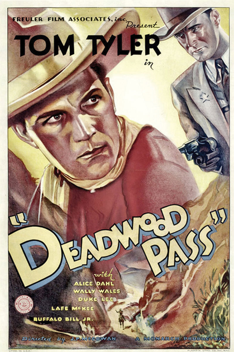 Close-up of Deadwood Pass Giclee print showcasing detailed artwork and vibrant colors