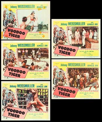 Voodoo Tiger card set featuring five unique trading cards