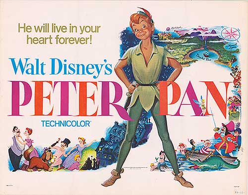 Cover of vintage Peter Pan children's book with classic illustration