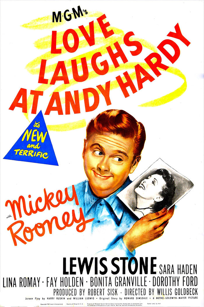 Close-up of Love Laughs At Andy Hardy giclee print showcasing vibrant colors and intricate details.