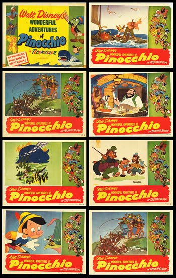 Set of Pinocchio fairy tale books for children, perfect for storytelling and reading fun