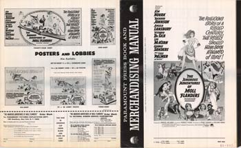 Front cover of The Amorous Adventures of Moll Flanders showing antique-style typography