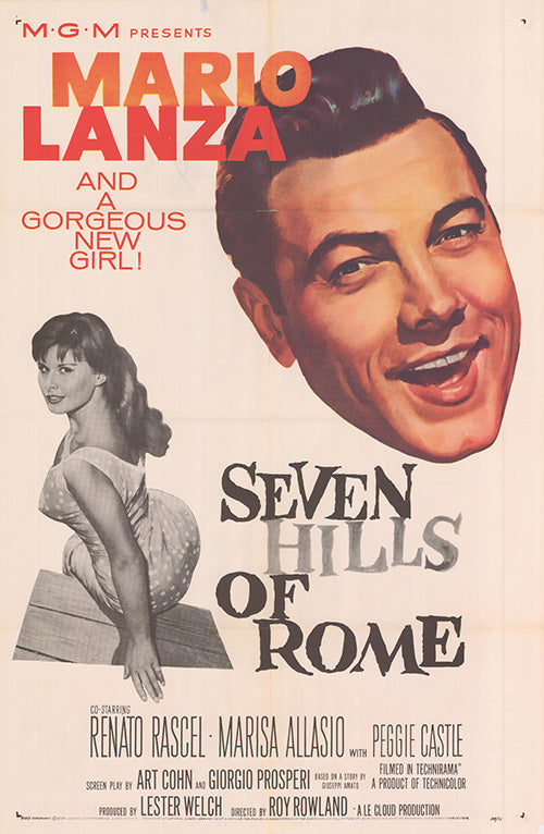 Cover of Seven Hills of Rome highlighting the vintage design and condition.