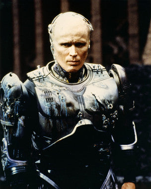 Front view of Peter Weller collectible figure with detailed design.