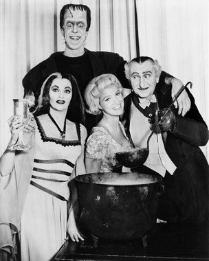The Munsters complete series DVD showcasing the iconic family from classic TV shows.