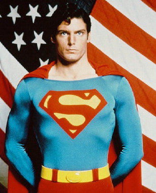 Close-up of Superman action figures showcasing Christopher Reeve's iconic style.