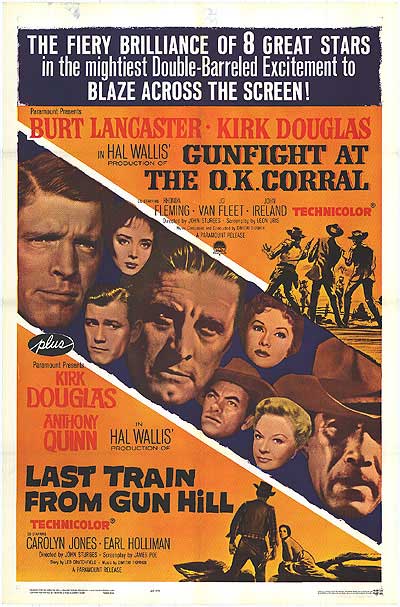 Gunfight at the OK Corral DVD cover showcasing iconic western imagery.