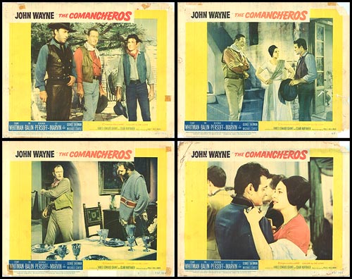 Close-up view of the Vintage Comancheros collectible set of 4, showcasing each unique piece.