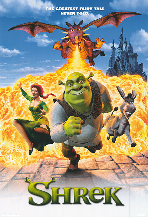Adult wearing a Shrek costume at a Halloween party, showcasing the vibrant colors and detailed design.