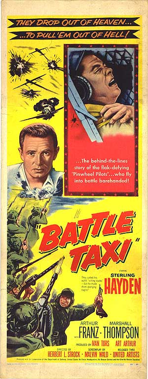 Battle Taxi movie cover featuring helicopter rescue scenes and soldiers in action.