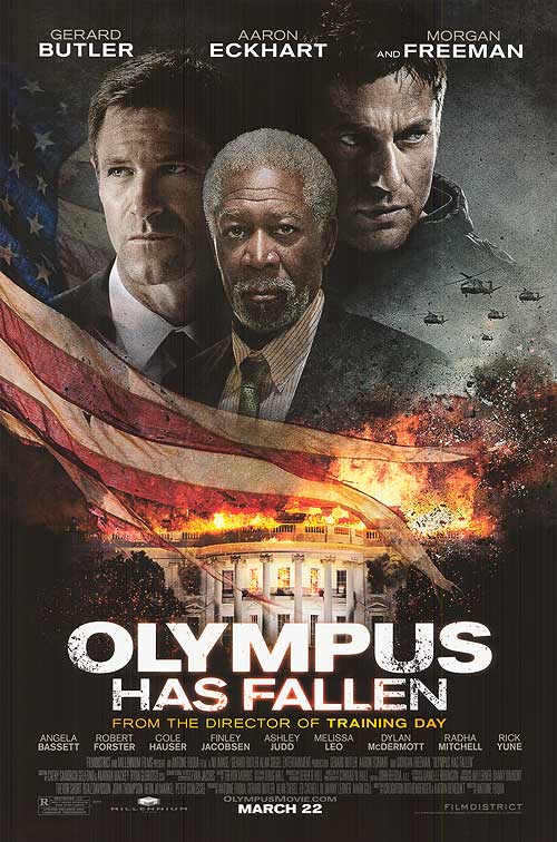 A thrilling scene from Olympus Has Fallen showcasing the intense action and suspense.