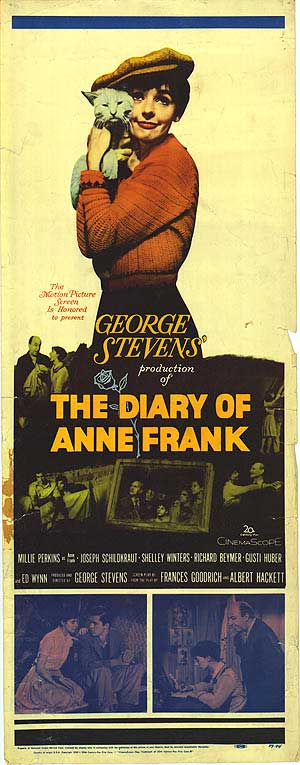 Cover of The Diary of Anne Frank, a hardcover edition with intricate detailing.