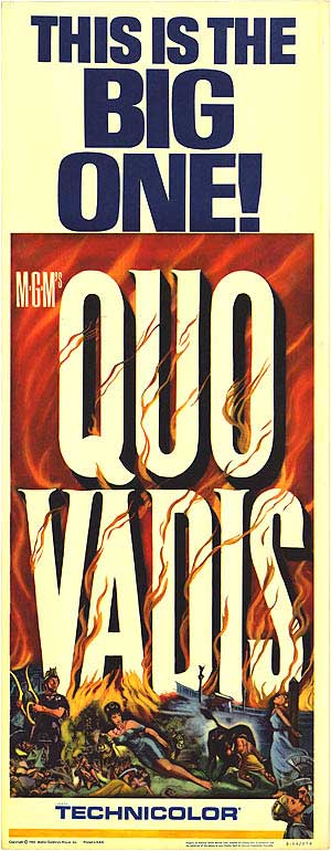 Cover of Quo Vadis novel showcasing ancient Roman architecture and vivid colors