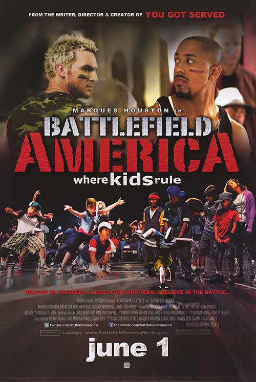 Front view of Battlefield America graphic tee showcasing unique design