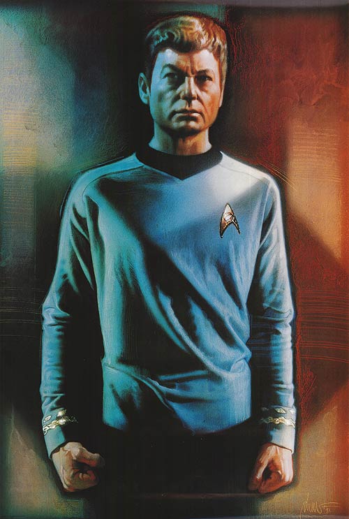 Close-up of a detailed Star Trek action figure in its packaging, ideal for collectors.