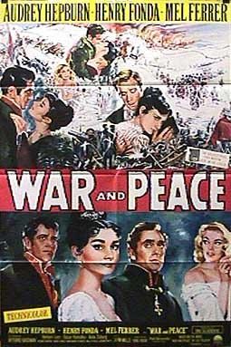 Cover of War and Peace by Leo Tolstoy, featuring classic design and rich colors.