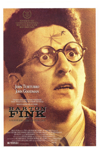 Cover art of Barton Fink DVD highlighting its film noir style and storytelling depth.