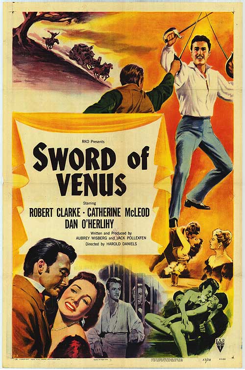 Side view of the Venus decorative sword showcasing its intricate design and craftsmanship.