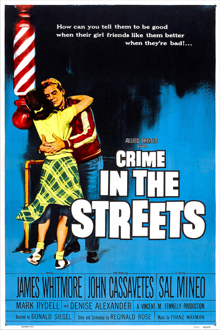 Close-up of Crime In The Streets giclee print showing detailed urban scene